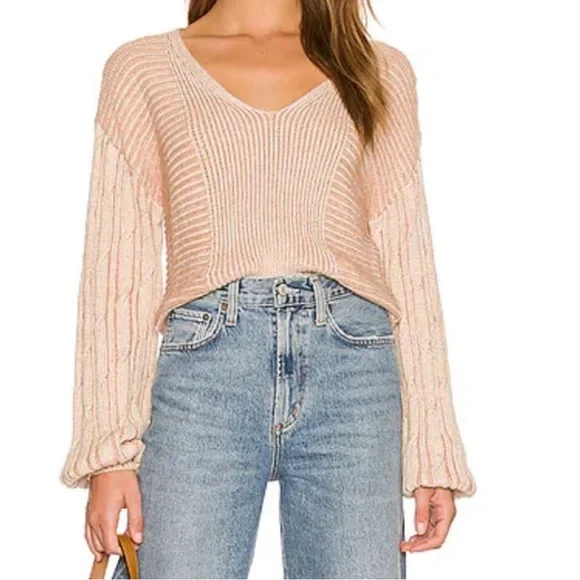 Free People When It Rains Sweater NWT - Picture 8 of 16